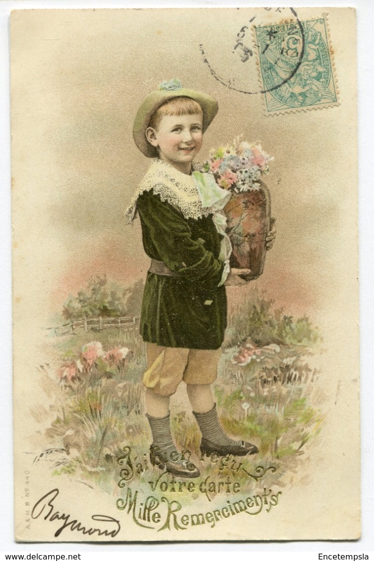 CPA - Carte Postale - Thème - Illustrateur - Jeune Garçon Et Fleurs - 1908 (I9994) - 1900-1949