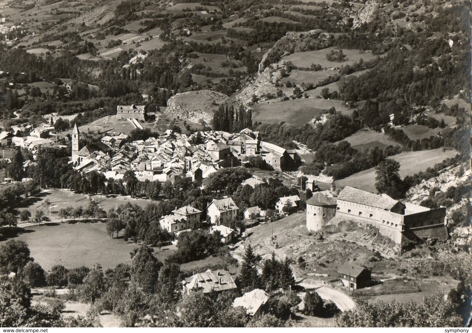 04. CPSM. COLMARS LES ALPES.  Vue Aérienne, 1957. - Autres & Non Classés