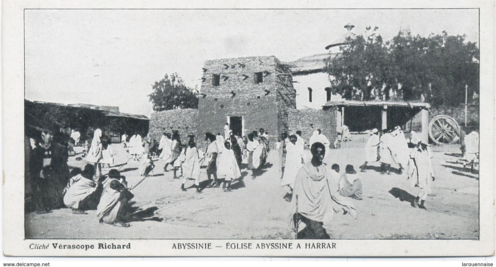 Abyssinie - église Abyssine à Harrar. - Mini Carte . - Ethiopie