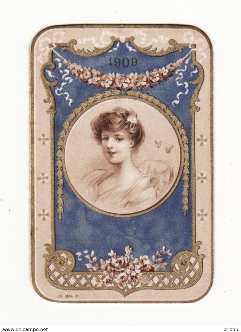 Calendrier De 1909    SAVON A LA CREME SIMON - Petit Format : 1901-20