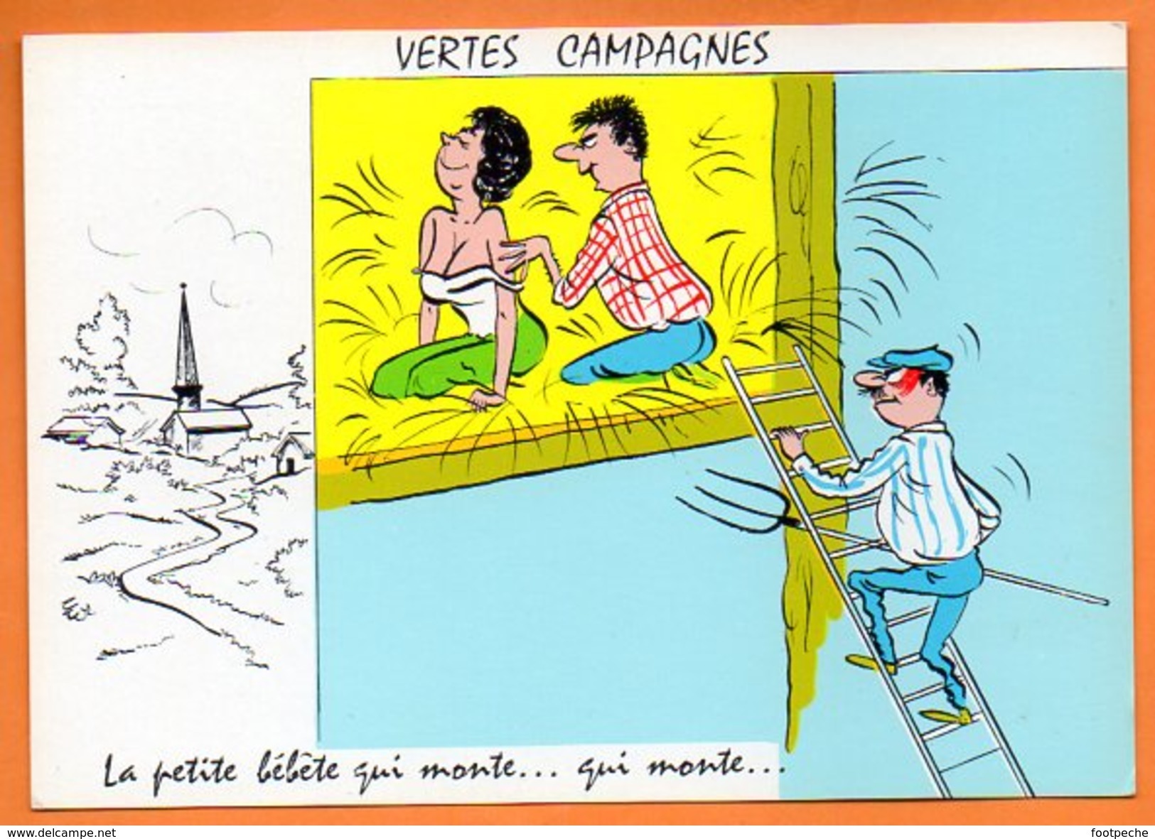 VERTES CAMPAGNES  LA PETITE BEBETE....   1966 Alexandre Carte Vierge N° 48169 - Humour