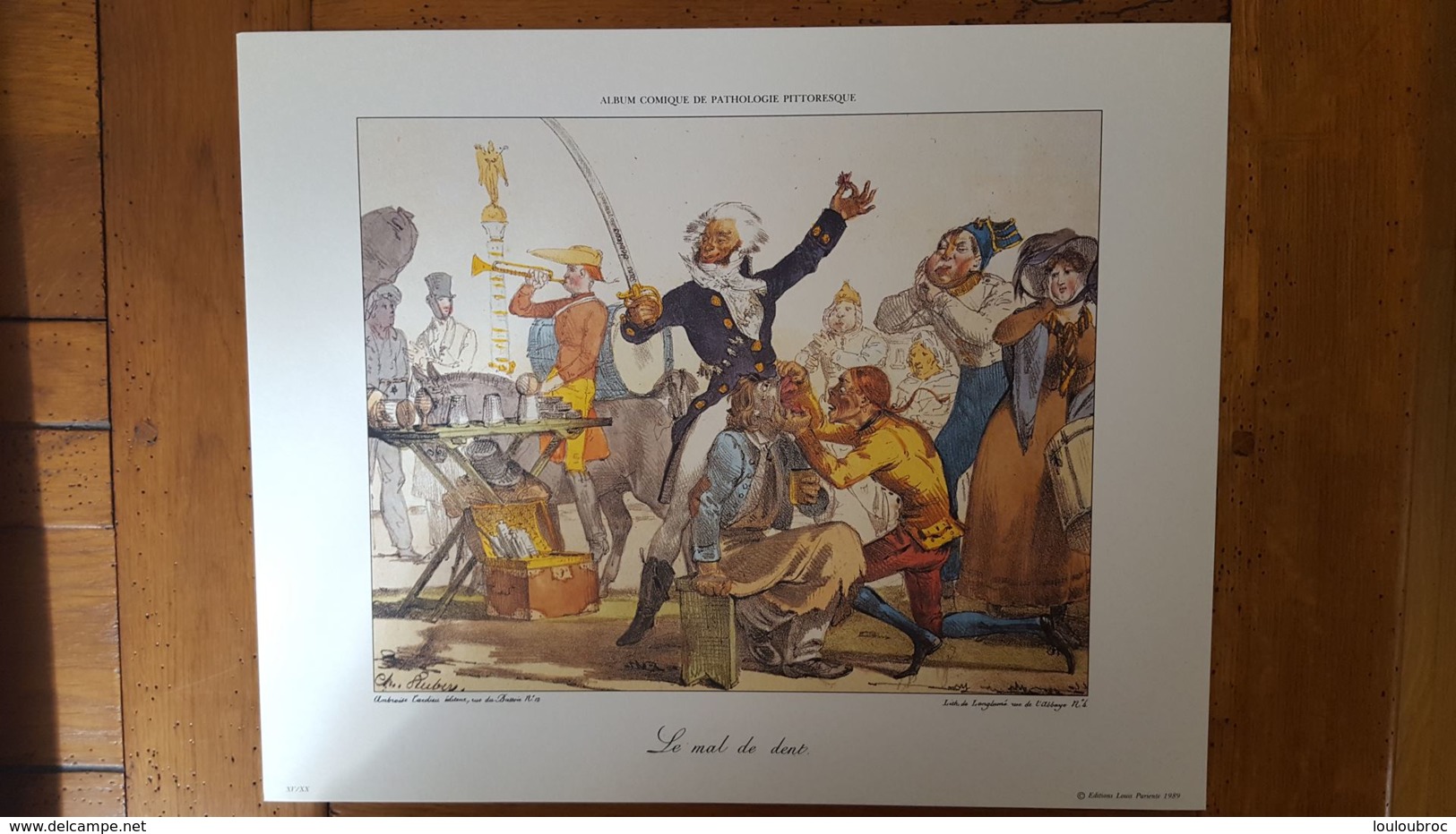 LITHOGRAPHIE LANGLUME EDITION PARIENTE 1989 LE MAL DE DENT  36 X 29 CM  AMBOISE TARDIEU EDITEUR DU BATTOIR - Lithographies