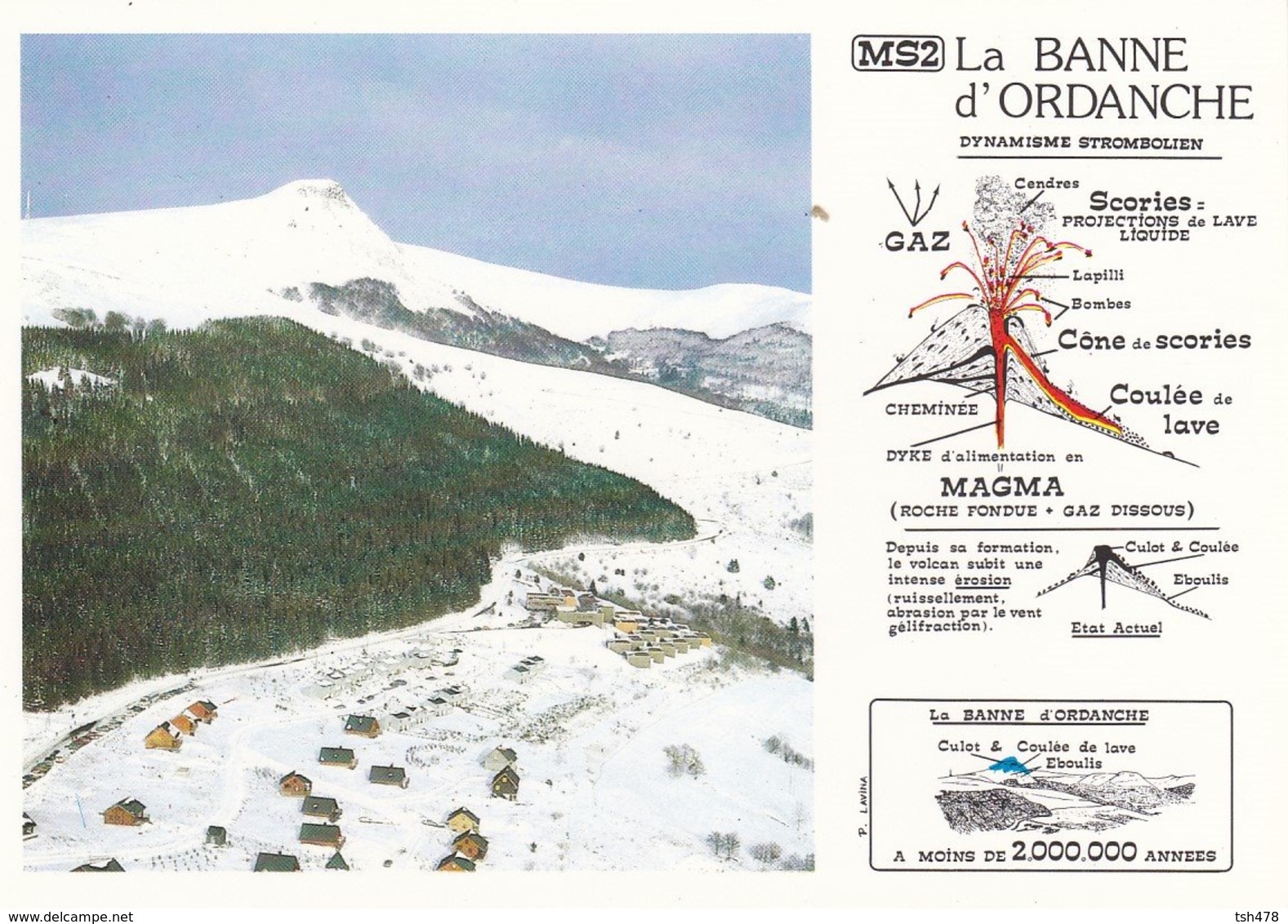 FRANCE---VOLCAN---DYNAMISME STROMBOLIEN--LA BANNE D'ORDANCHE---volcanisme En Auvergne---voir 2 Scans - Autres & Non Classés