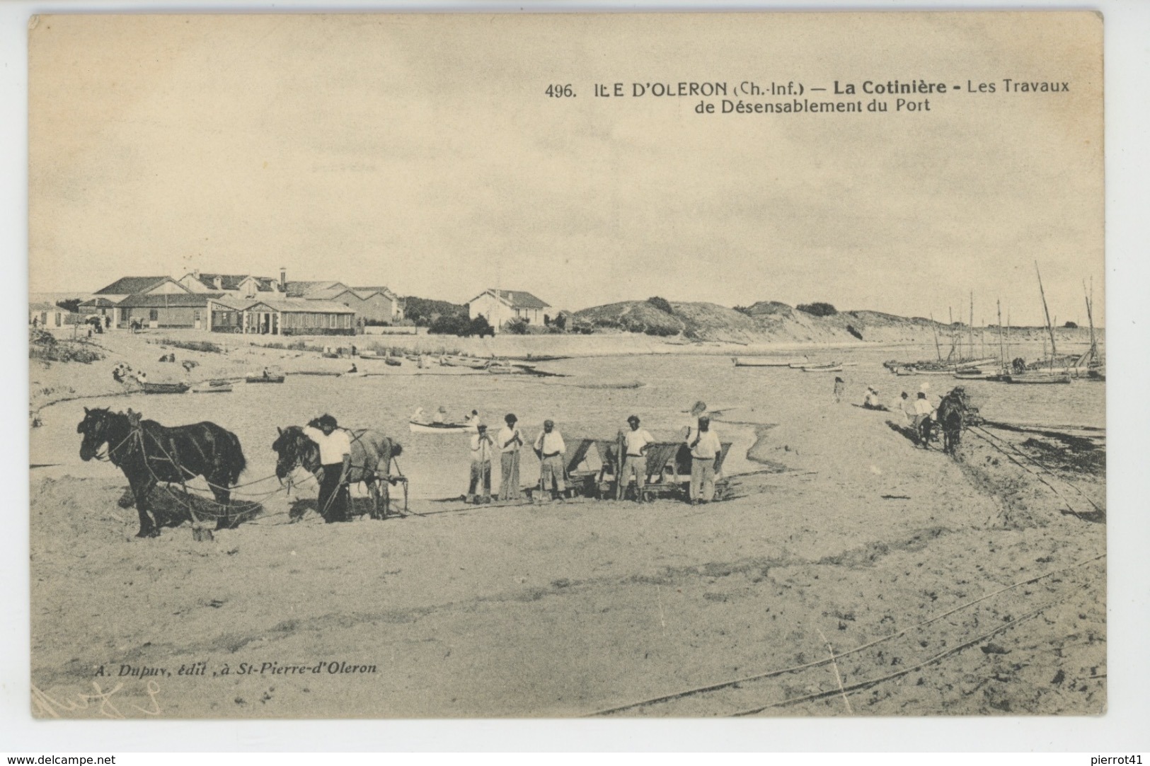 ILE D'OLÉRON - LA COTINIERE - Les Travaux De Désensablement Du Port - Ile D'Oléron