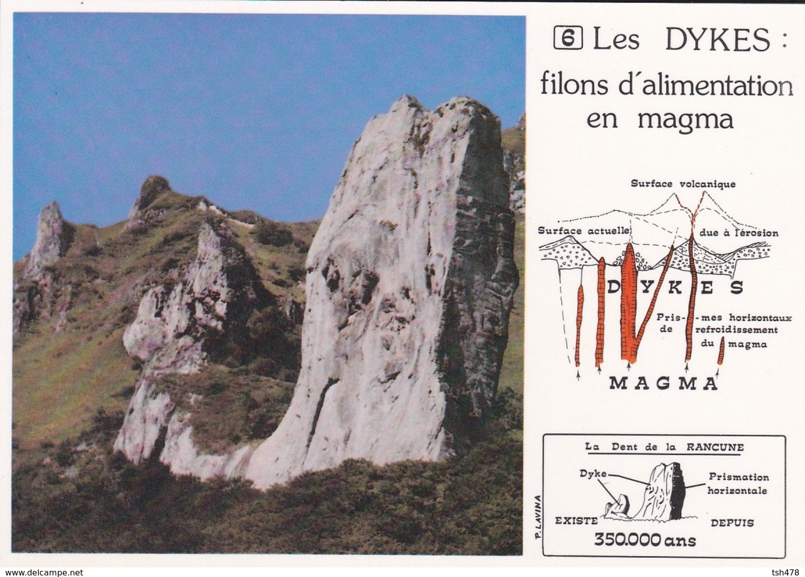 FRANCE---VOLCAN---LES DYKES--la Dent De La Rancune---volcanisme En Auvergne---voir 2 Scans - Autres & Non Classés