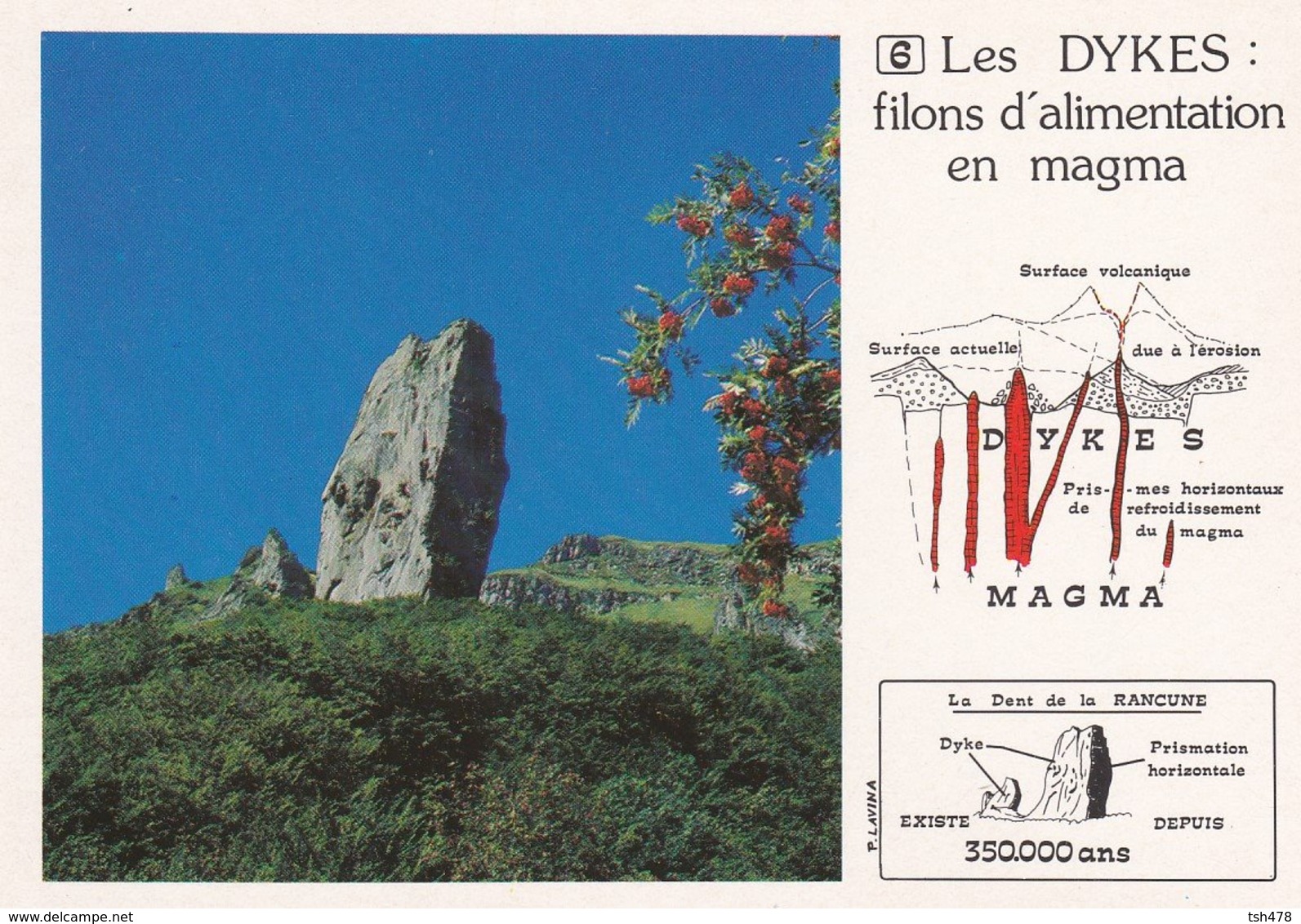 FRANCE---VOLCAN---LES DYKES--la Dent De La Rancune---volcanisme En Auvergne---voir 2 Scans - Autres & Non Classés