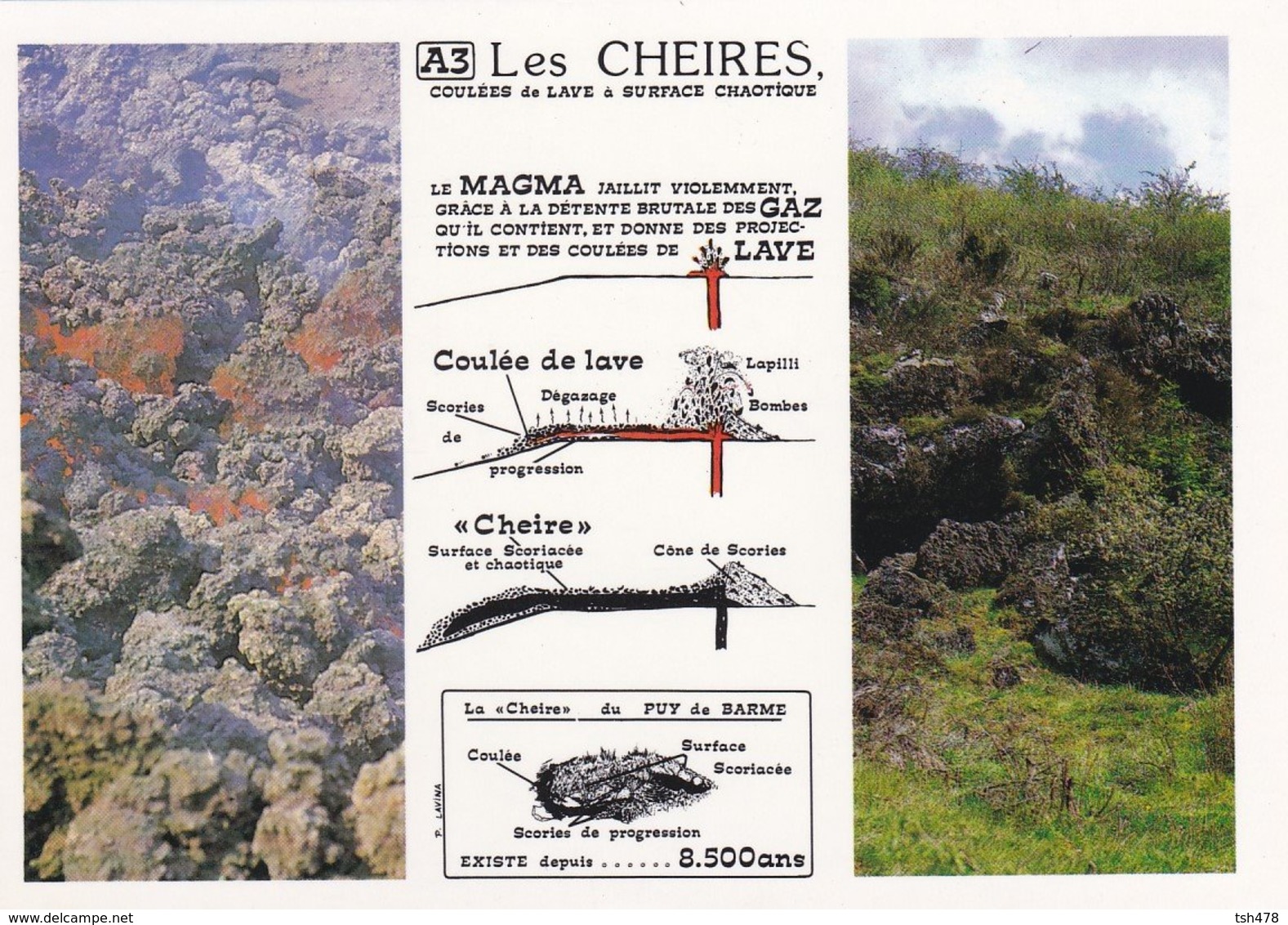 FRANCE---VOLCAN---LES CHEIRES  DU PUY DE BARME--volcanisme En Auvergne---voir 2 Scans - Autres & Non Classés