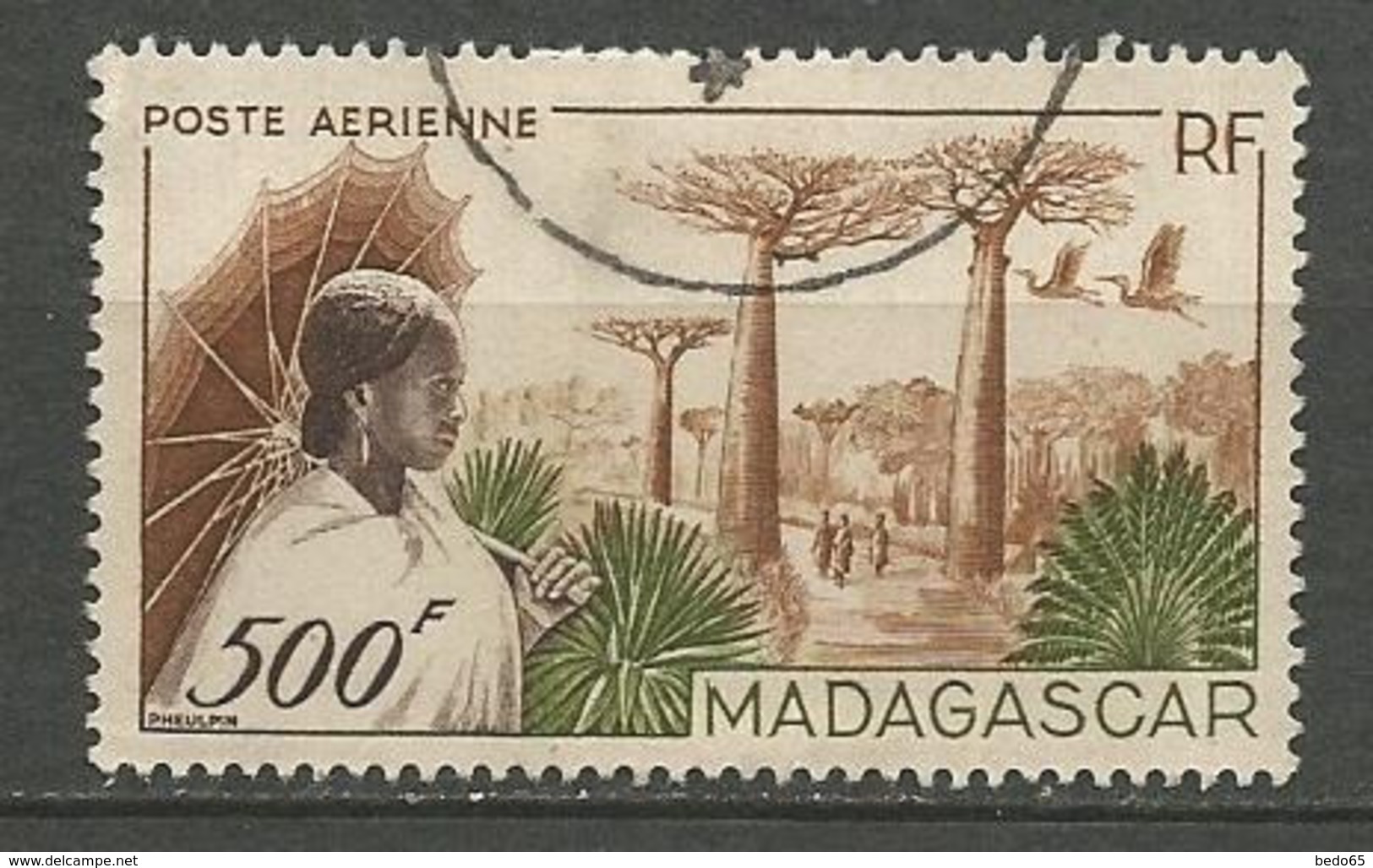MADAGASCAR PA N° 73 OBL - Luchtpost