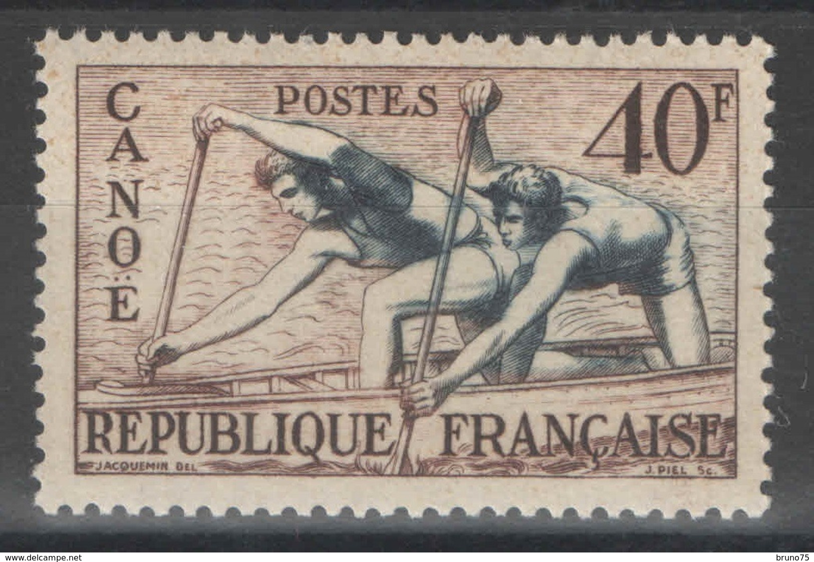 France - YT 963 * MH - 1953 - Canoë - Jeux Olympiques D'Helsinki 1952 - Canoë