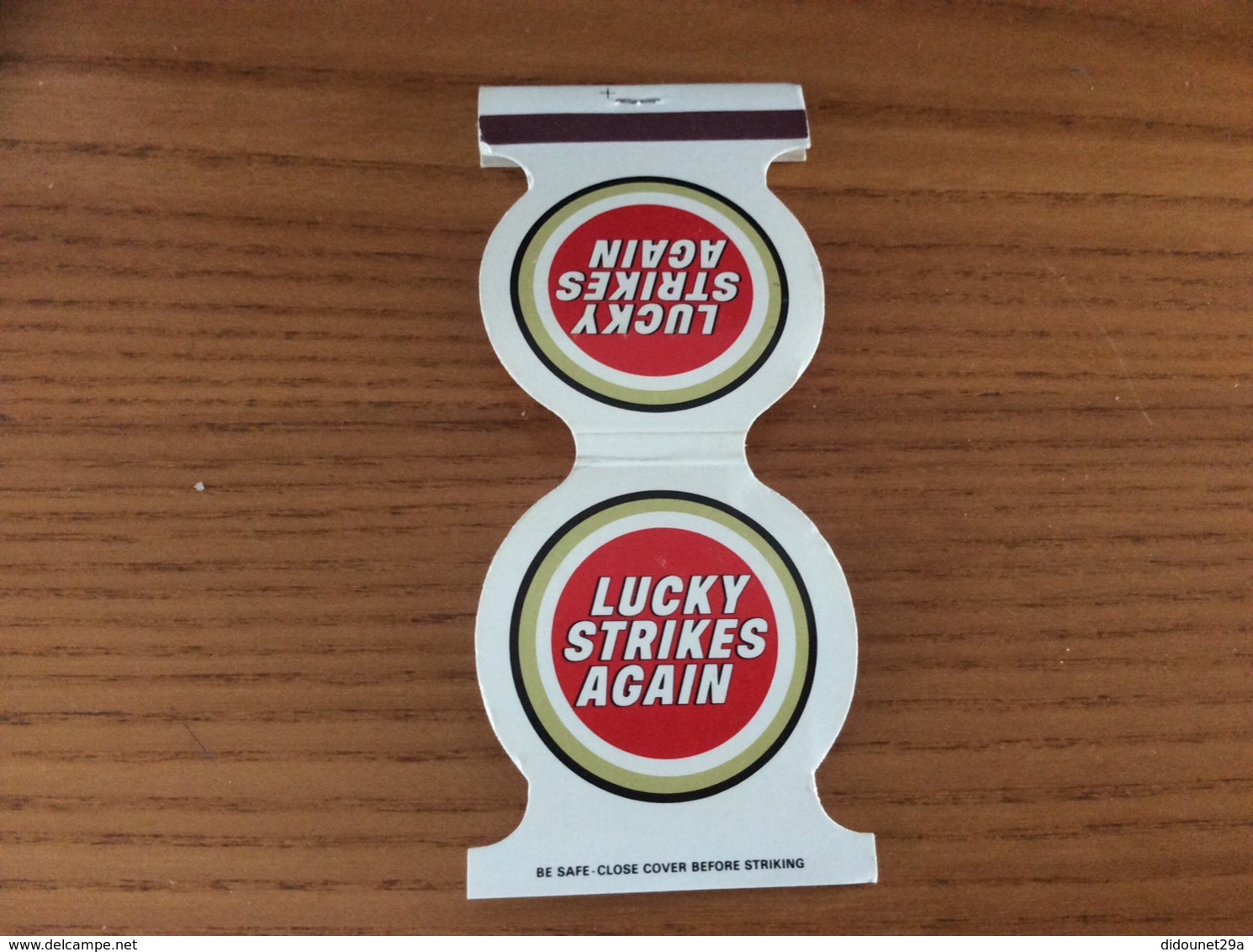 Pochette D'allumettes Originale ETATS UNIS "LUCKY STRIKES AGAIN" - Boites D'allumettes