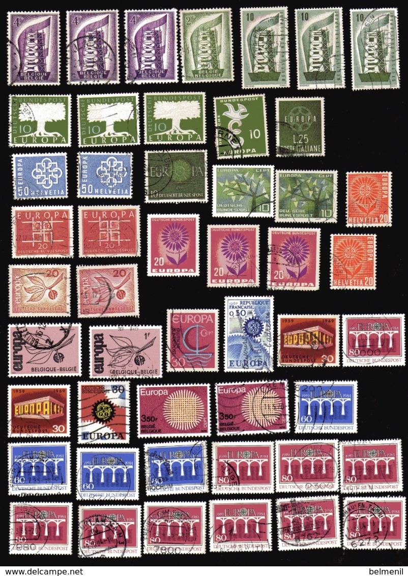 EUROPA  49 Timbres Oblitérés - Sammlungen