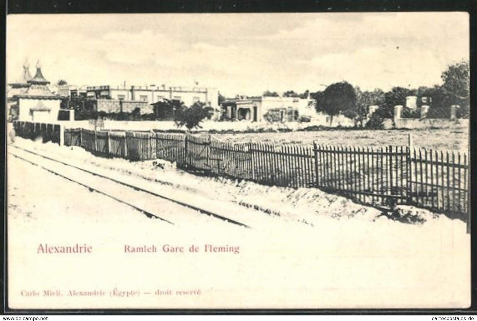 CPA Alexandrie, Ramleh Gare De Fleming - Autres & Non Classés
