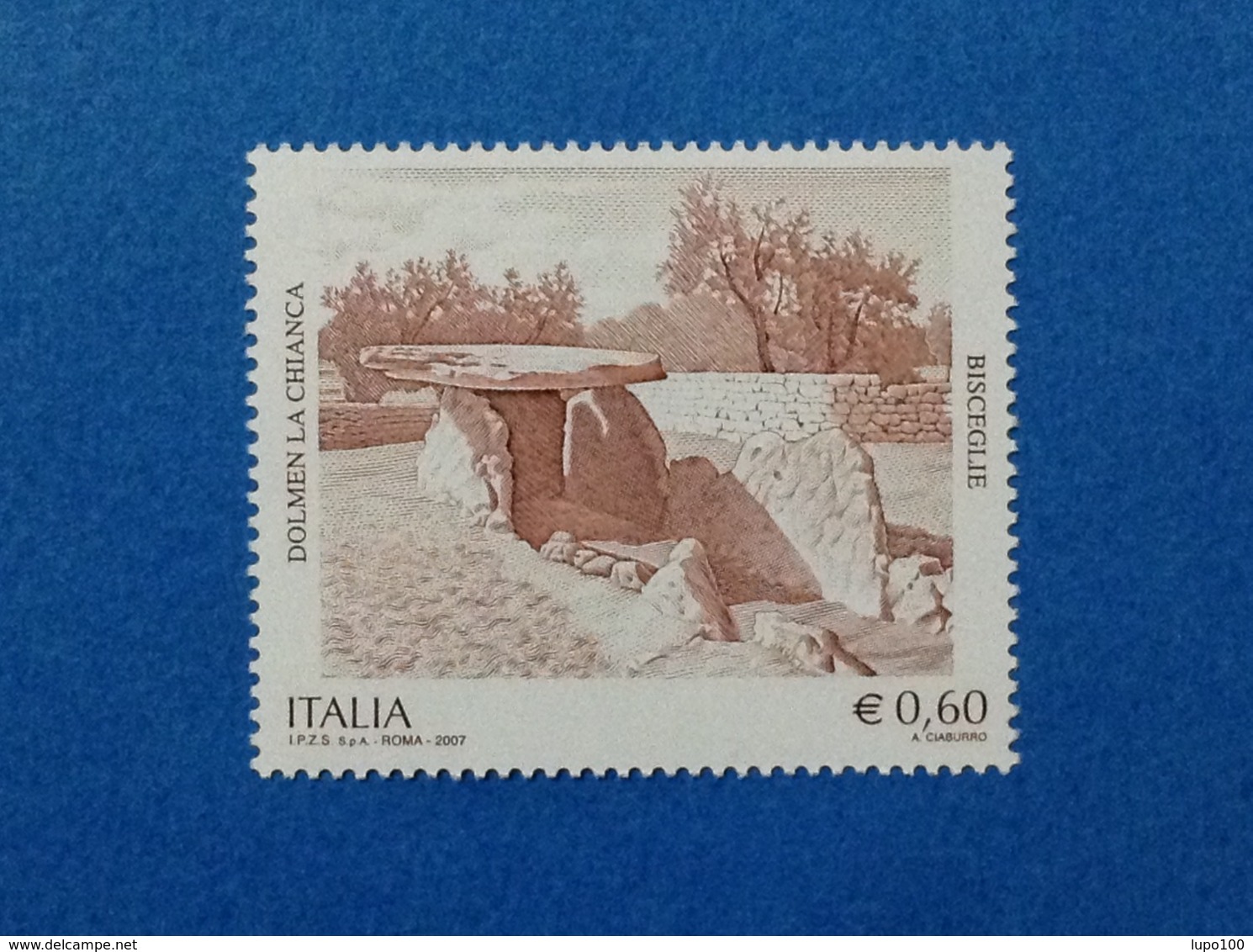 2007 ITALIA PATRIMONIO DOLMEN LA CHIANCA BISCEGLIE FRANCOBOLLO NUOVO STAMP NEW MNH** - 2001-10: Neufs