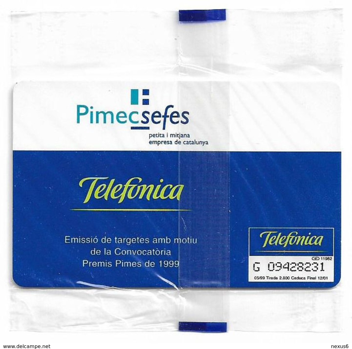 Spain - Telefónica - Premis Pimes '99 - P-384 - 05.1999, 2.800ex, NSB - Emissions Privées