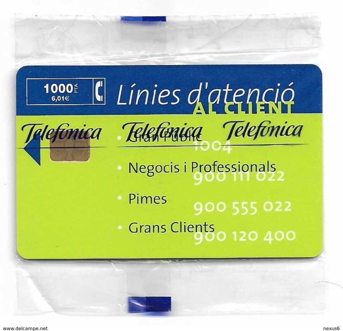 Spain - Telefónica - Linea D'atencio - P-399 - 08.1999, 2.500ex, NSB - Privé-uitgaven