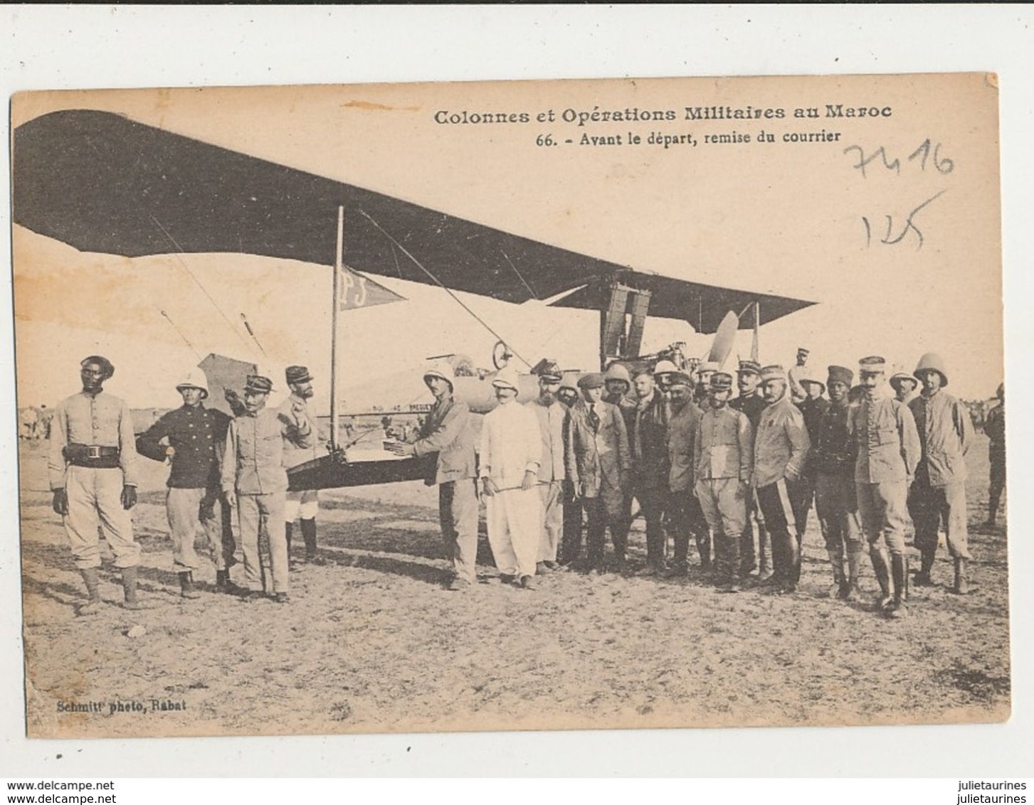 AVION AVIATEUR COLONNES ET OPERATIONS MILITAIRES AU MAROC AVANT LE DEPART REMISE DU COURRIER CPA BON ETAT - ....-1914: Précurseurs