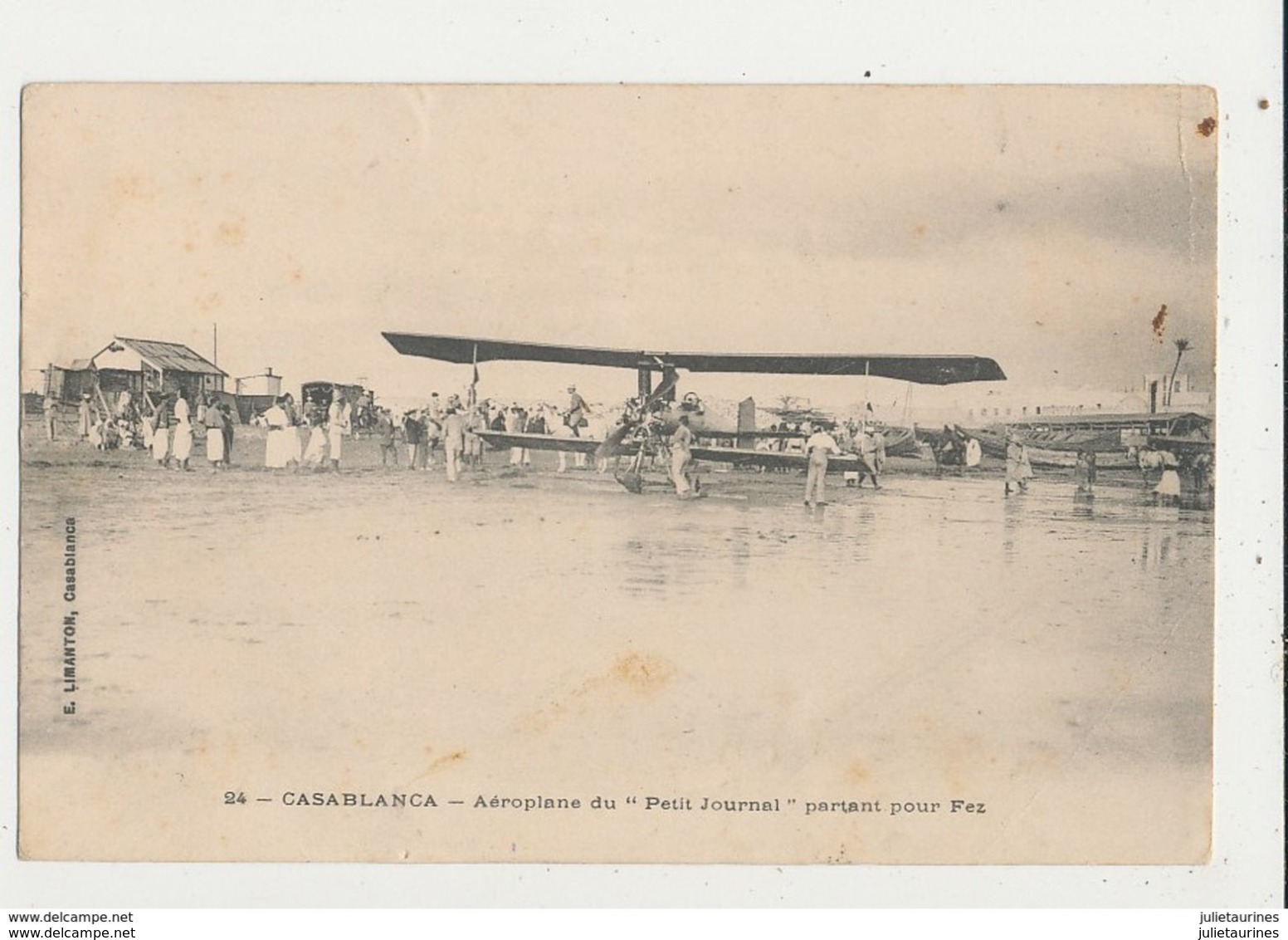 AVION AVIATEUR CASABLANCA AEROPLANE DU PETIT JOURNAL PARTANT POUR FEZ - ....-1914: Précurseurs