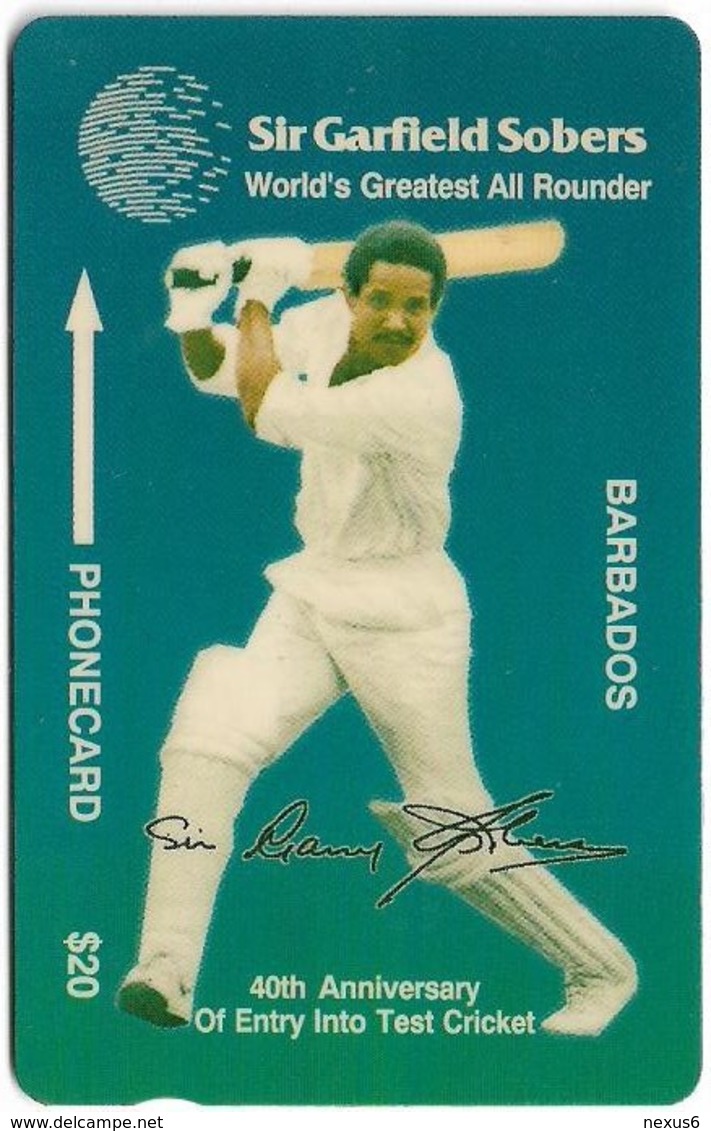 Barbados - Bartel (GPT) - Sir Garfield Sobers, 14CBDC, 1994, 4.677ex, Used - Barbades