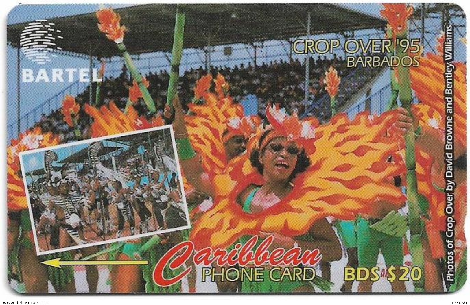 Barbados - Bartel (GPT) - Crop Over 95, 58CBDA, 1996, 40.000ex, Used - Barbades
