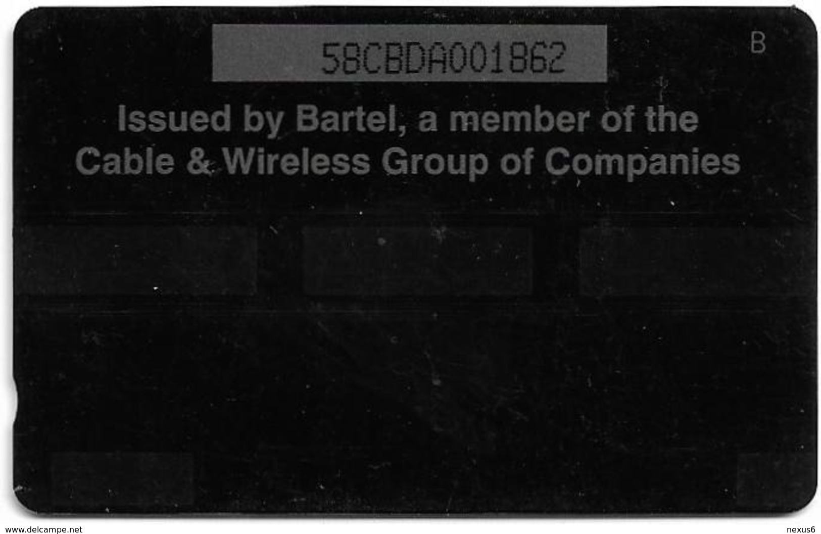 Barbados - Bartel (GPT) - Crop Over 95, 58CBDA, 1996, 40.000ex, Used - Barbades