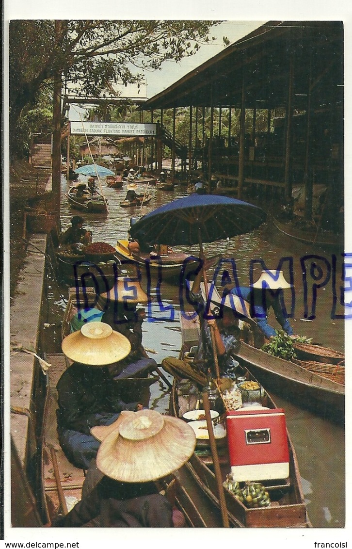 Thaïlande. Bangkok. Marché Flottant. Damnoen Saduak. 1983 - Tailandia