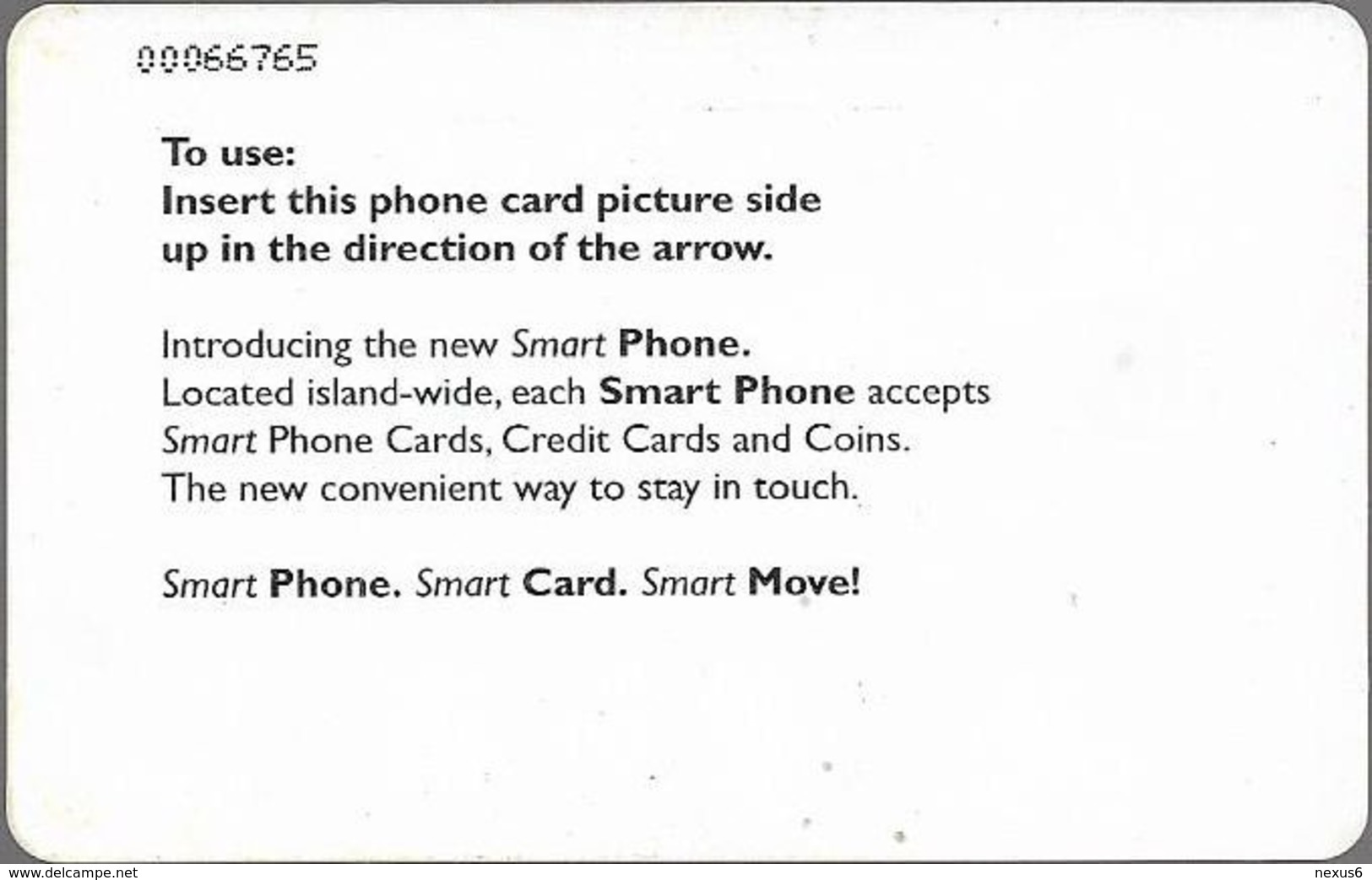 St. Lucia - C&W (Chip) - Yellow Smart Phone - Gem5 Red, 2001, 40EC$, Used - Santa Lucía