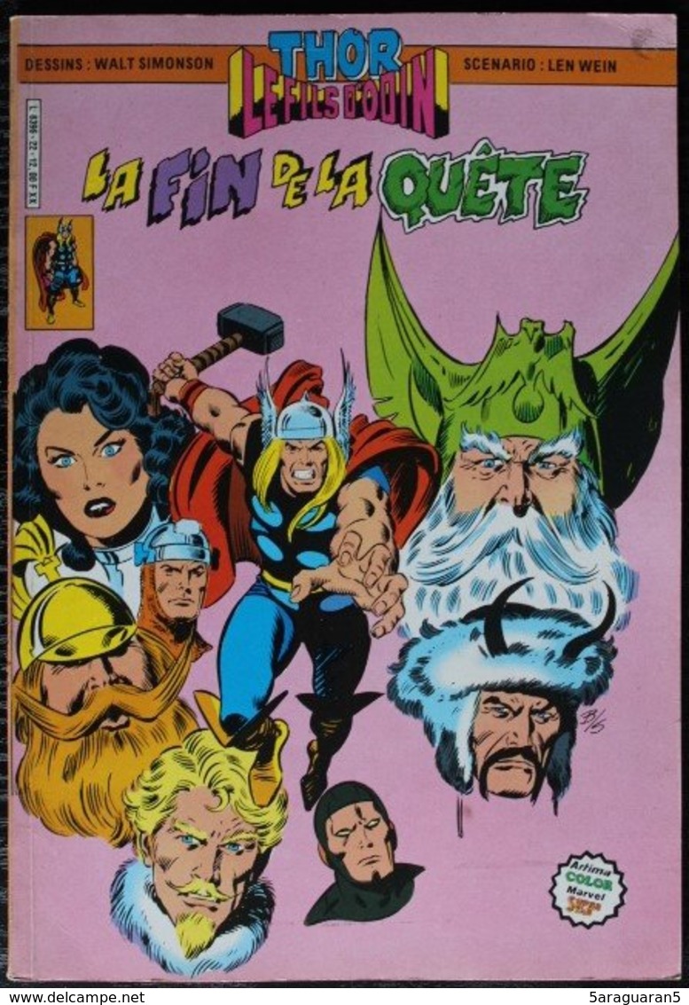 BD THOR LE FILS D'ODIN - 22 - La Fin De La Quête - EO 1984 Artima Color Marvel Super Star - Thor