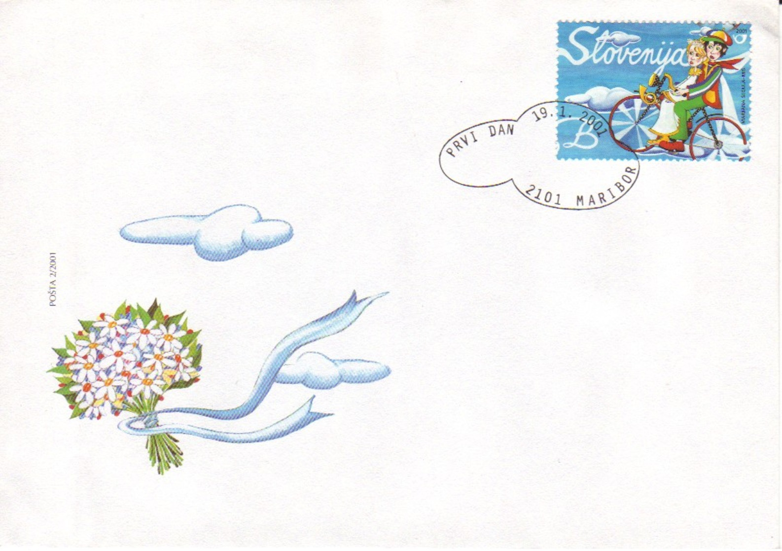 SLOVENIE : 2001 - FDC - Mariage - Slovénie