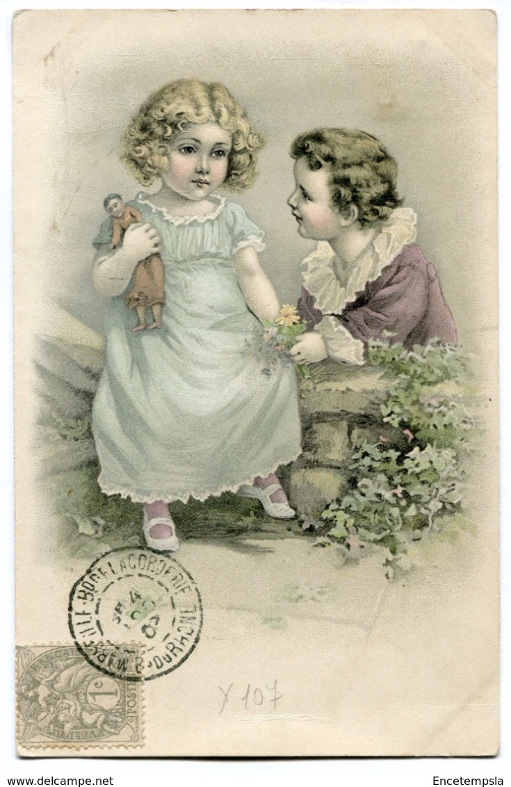 CPA - Carte Postale - Thème - Illustrateur - 2 Petits Enfants - 1903 (I10008) - 1900-1949