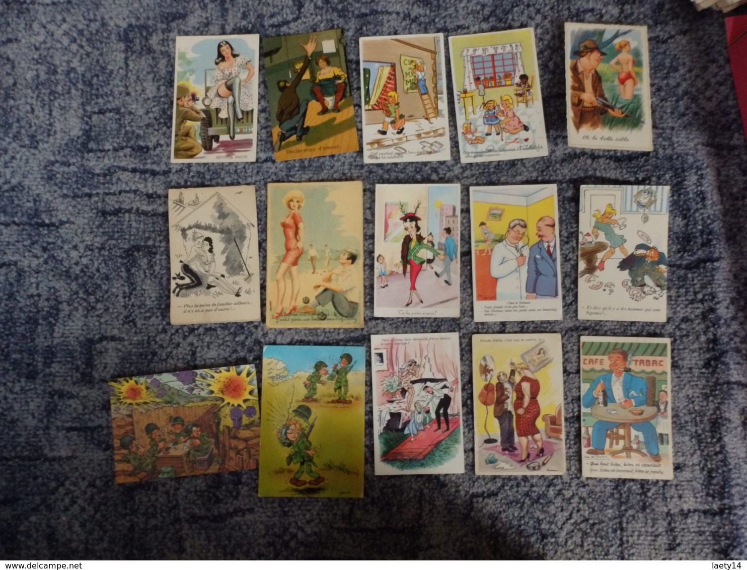 Lot De 100 Cartes Humour - Pêche, Chasse, Mariage, Militaire... - Humoristiques