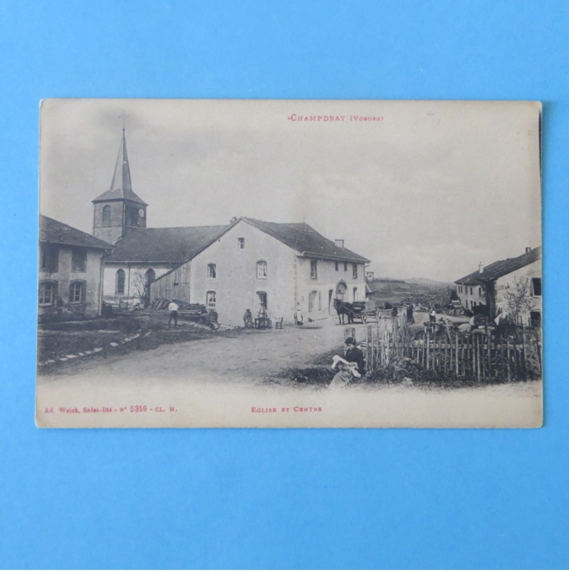 CPA-88-CHAMPDRAY-Eglise Et Centre - Autres & Non Classés