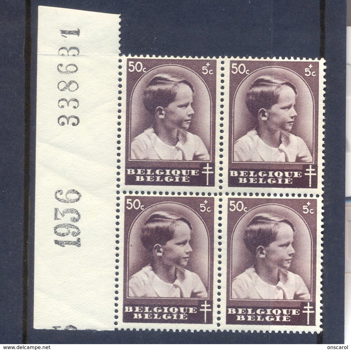 Nr. 441-V  Postgaaf ** MNH Spijker Achter Hoofd - Other & Unclassified