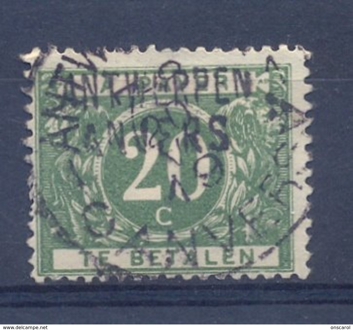 Nr. TX14A Met Naamstempel ANTWERPEN - Stamps