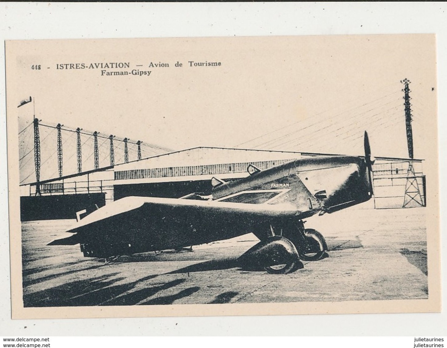 ISTRES AVIATION AVION DE TOURISME FARMAN GIPSY CPA BON ETAT - 1939-1945: 2ème Guerre