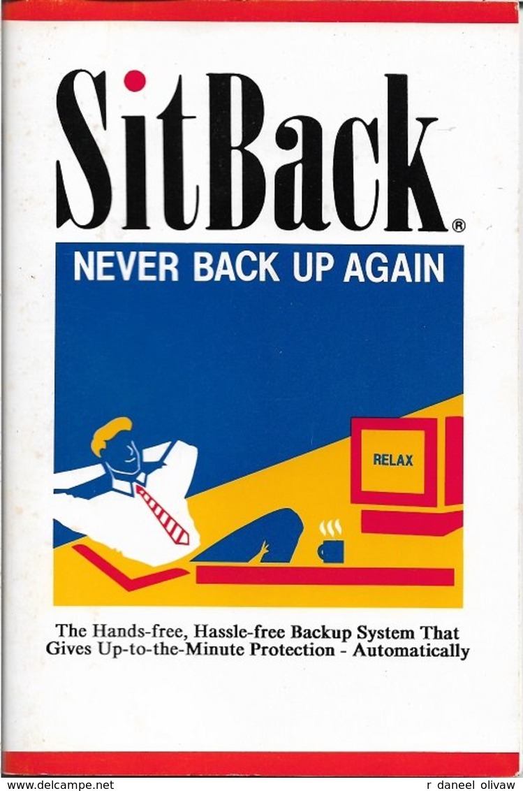 SitBack, Logiciel De Sauvegarde (en Anglais) - Pour Windows 3.0 (1991, TBE+) - Otros & Sin Clasificación