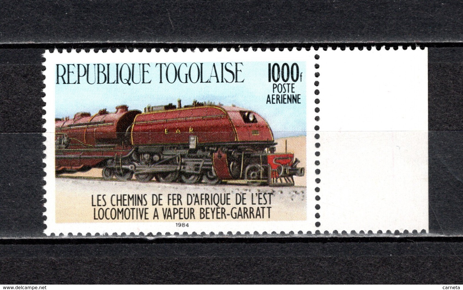 TOGO N° PA 530 NEUF SANS CHARNIERE COTE  12.50€  TRAIN - Togo (1960-...)