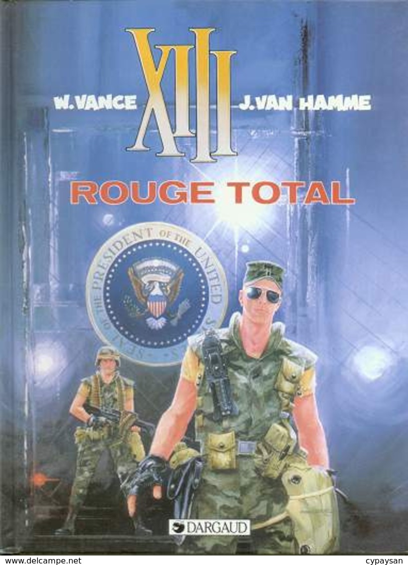 TREIZE XIII T 05 Rouge Total RE BE DARGAUD 01/1989 Vance Van Hamme (BI2) - XIII