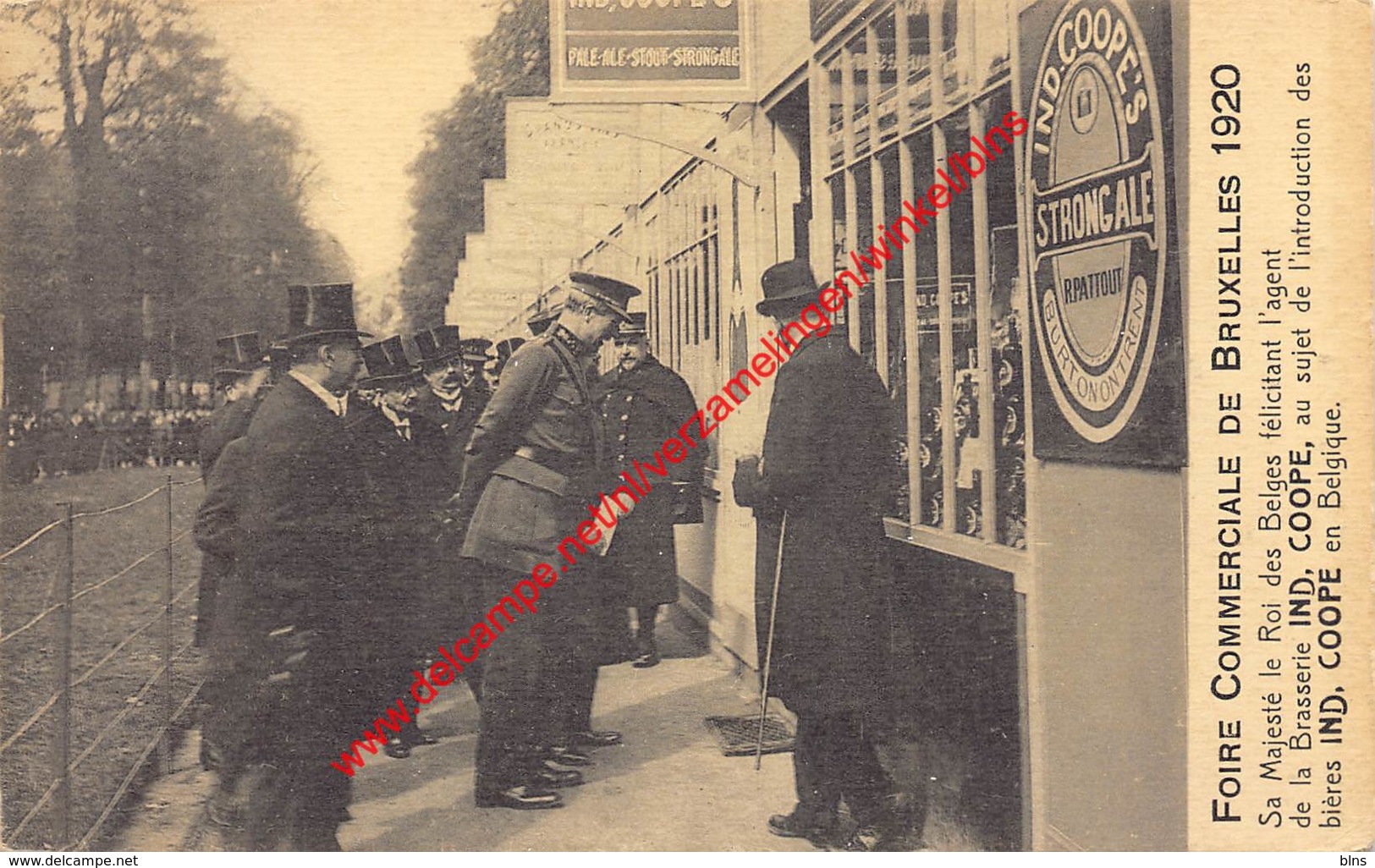 Foire Commerciale De Bruxelles 1920 - Roi Albert - Brasserie Ind. Coope - Feesten En Evenementen