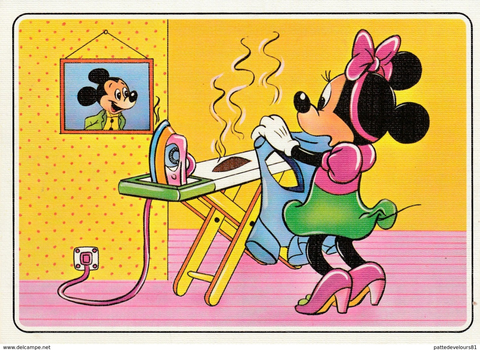 CPM Minnie Souris Fer à Repasser Repassage Iron Ironing Eisen Bügeln Ferro Da Stiro Stirare Ijzer Strijken W. DISNEY - Contemporain (à Partir De 1950)