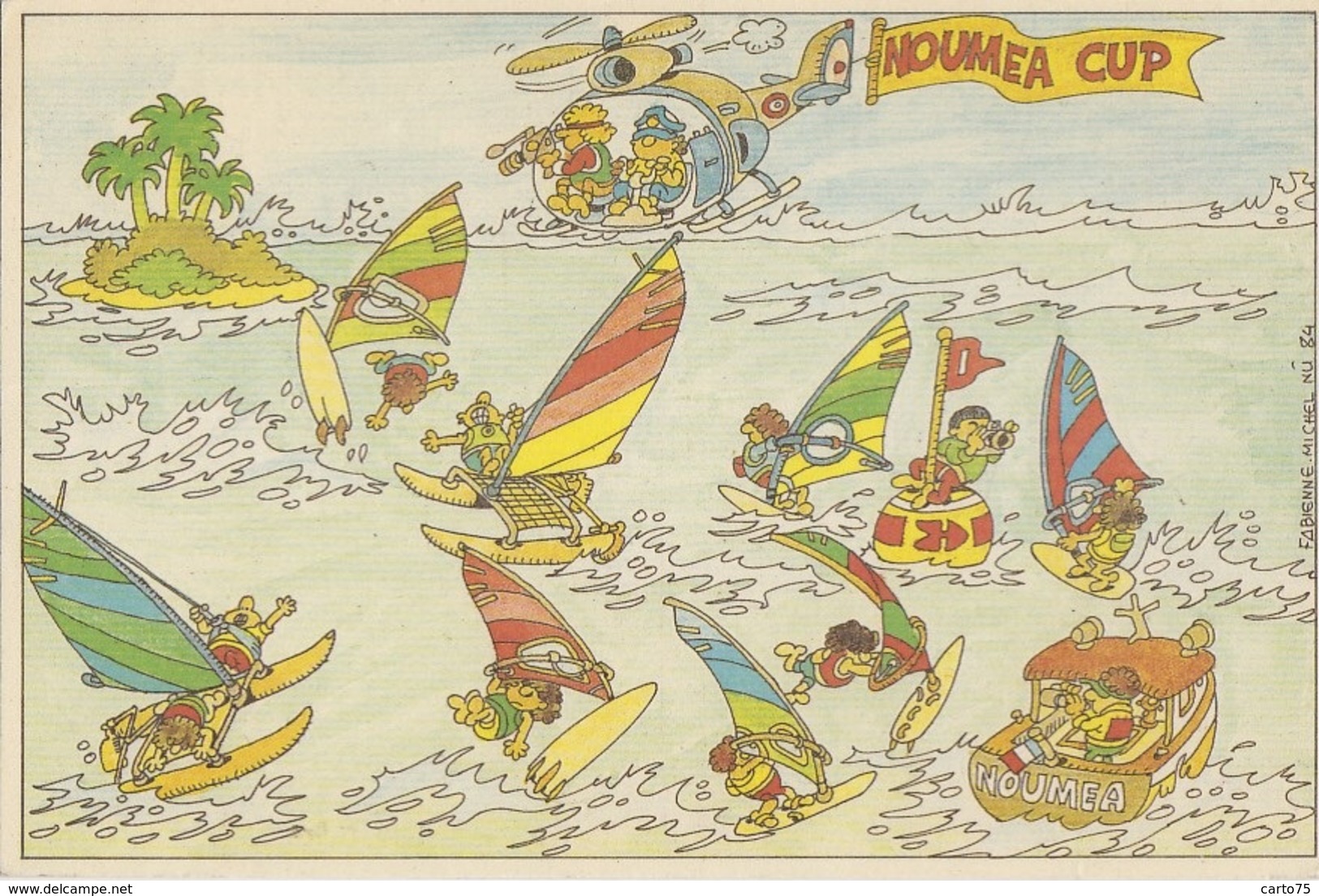 Océanie - Nouvelle Calédonie - Nouméa - Noumea Cup - Illustration Planche à Voile - New Caledonia