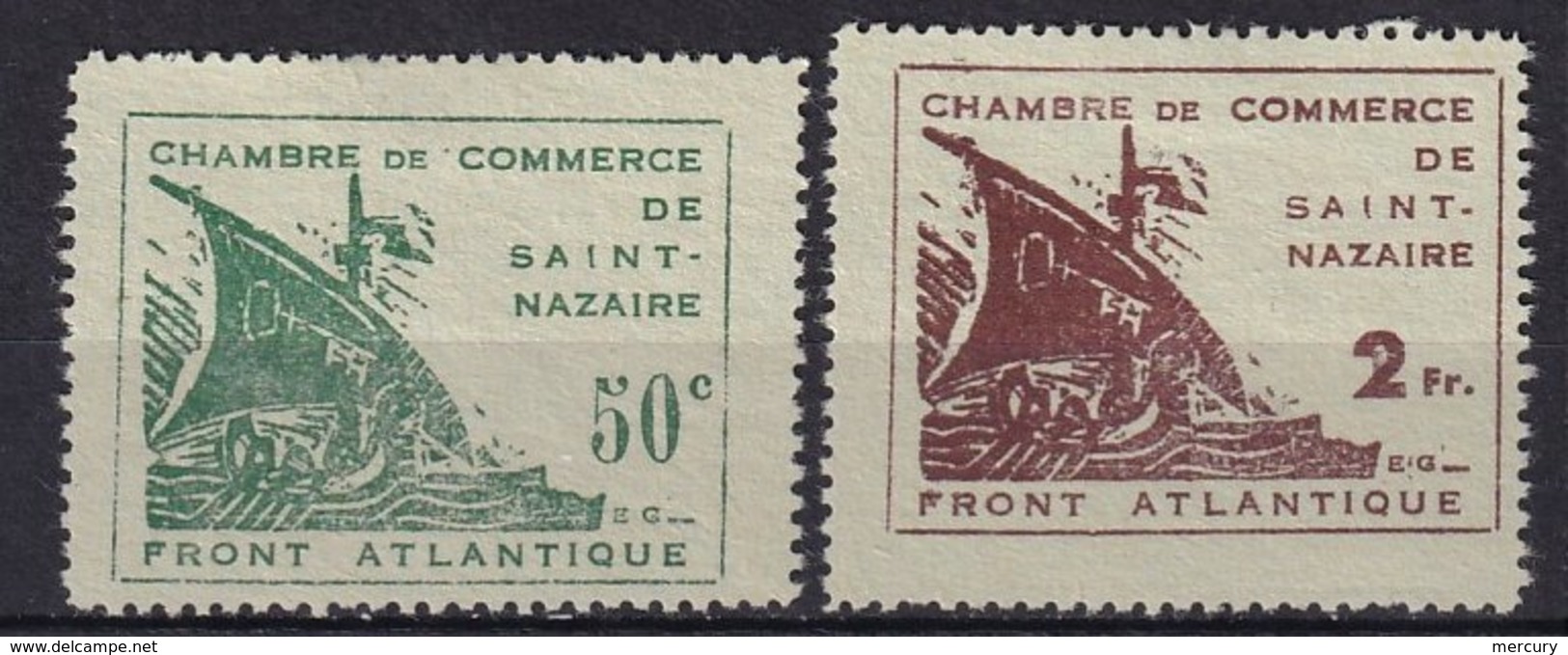 FRANCE - Saint-Nazaire FAUX - Guerre (timbres De)