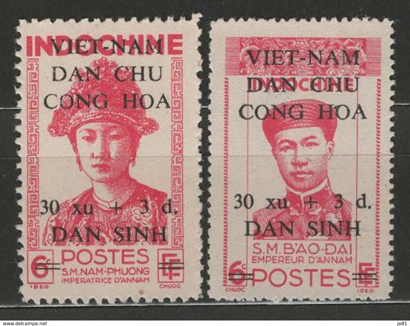 Vietnam Du Nord YT 37-38 (X) MNG - Viêt-Nam