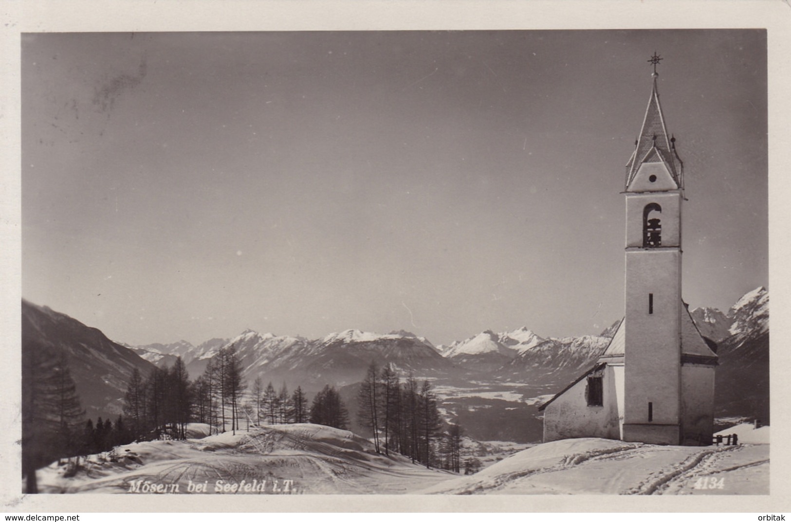 Mösern Bei Seefeld * Kirche, Teilansicht, Winter, Gebirge, Tirol, Alpen * Österreich * AK893 - Telfs