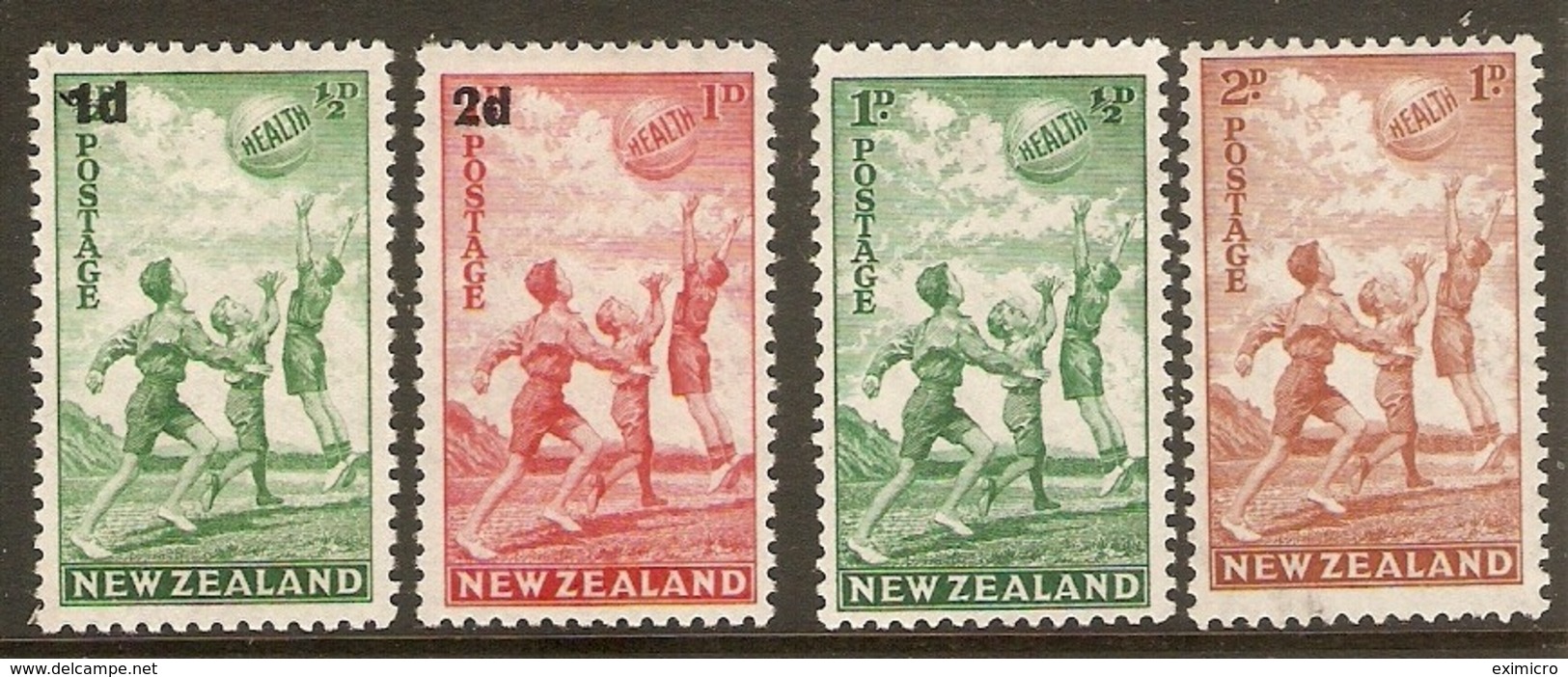 NEW ZEALAND 1939 AND 1940 HEALTH SETS LIGHTLY MOUNTED MINT Cat £32+ - Unused Stamps