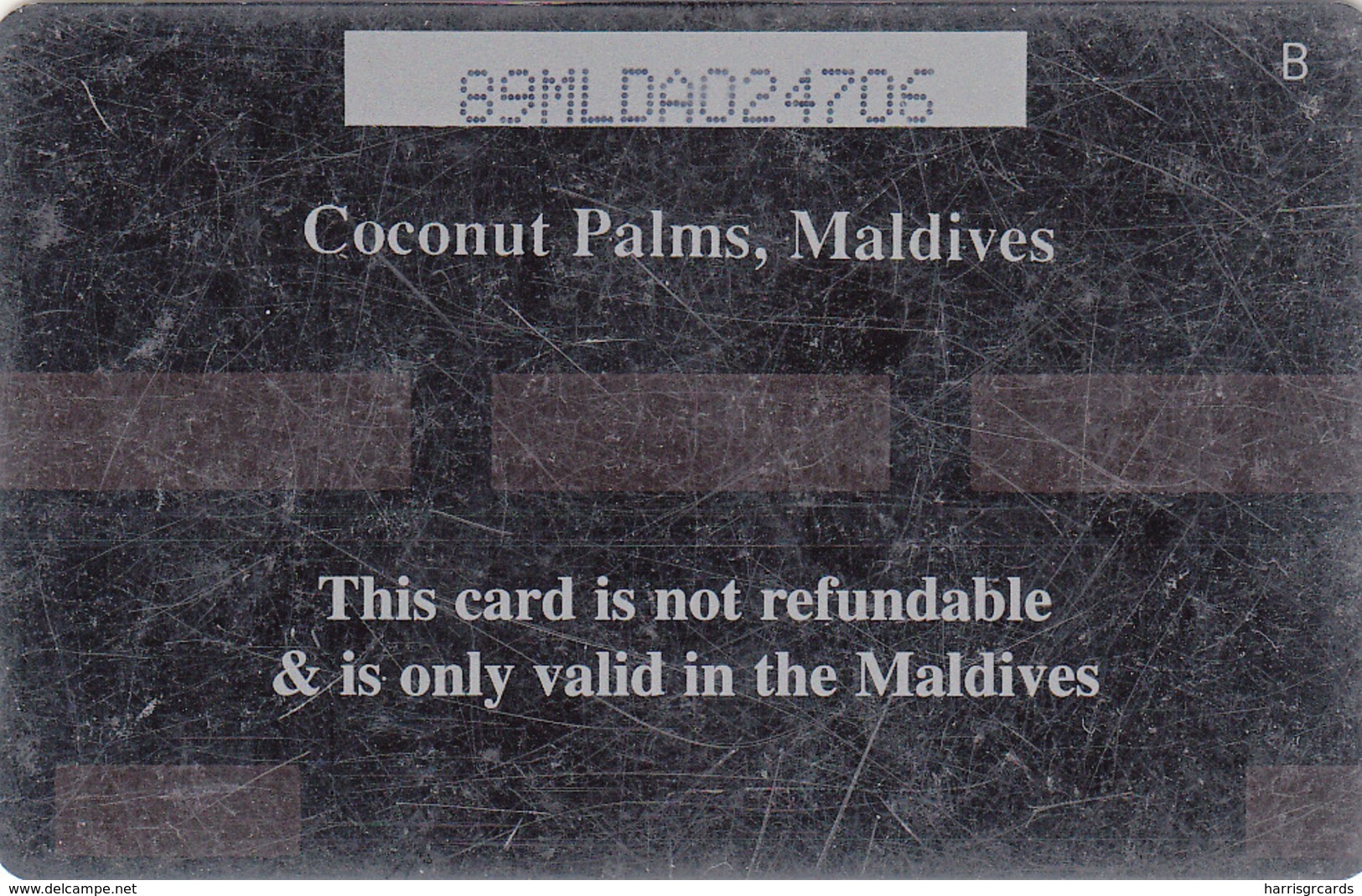 MALDIVES - Coconut Palms,CN:89MLDA, Used - Maldives