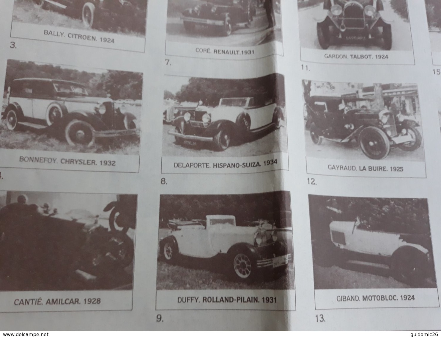 Livret Programe Randonnée Des Montagnettes Automobiles Anciennes,pub Antar,citroen Ford Peugeot Delage Talbot Bugatti... - Voitures