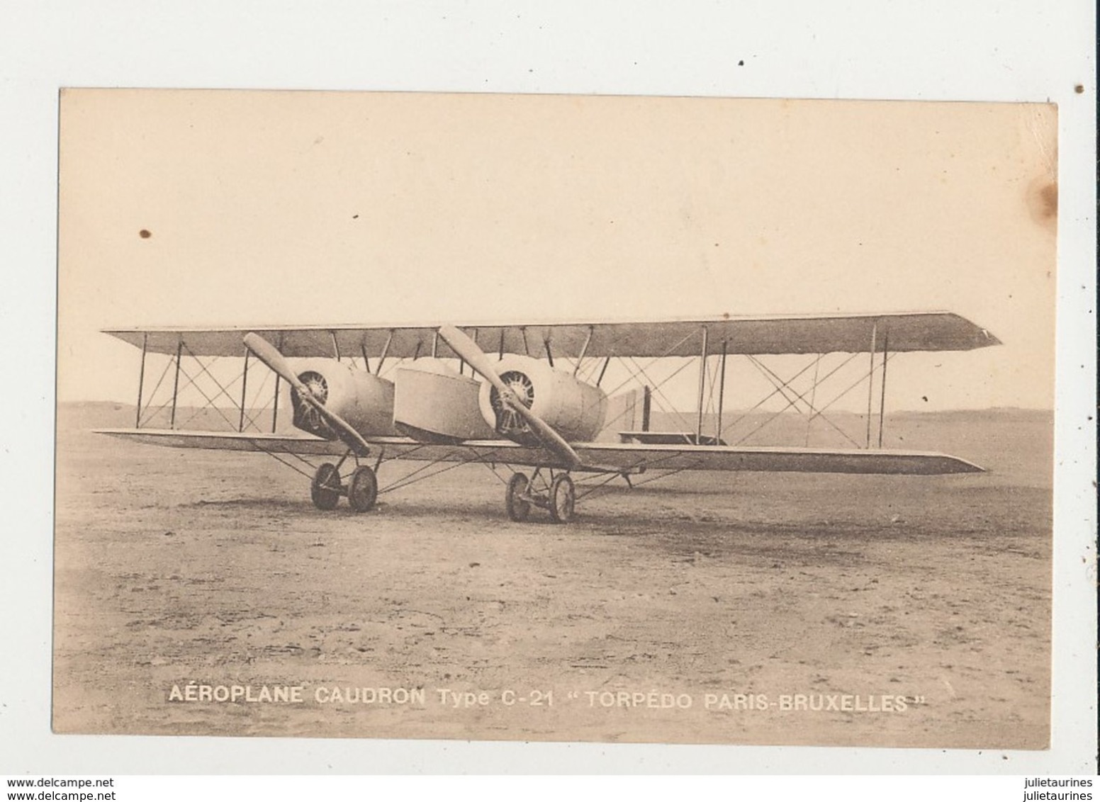 AEROPLANE GAUDRON TYPE C 21 TORPEDO PARIS BRUXELLES - 1919-1938: Entre Guerres