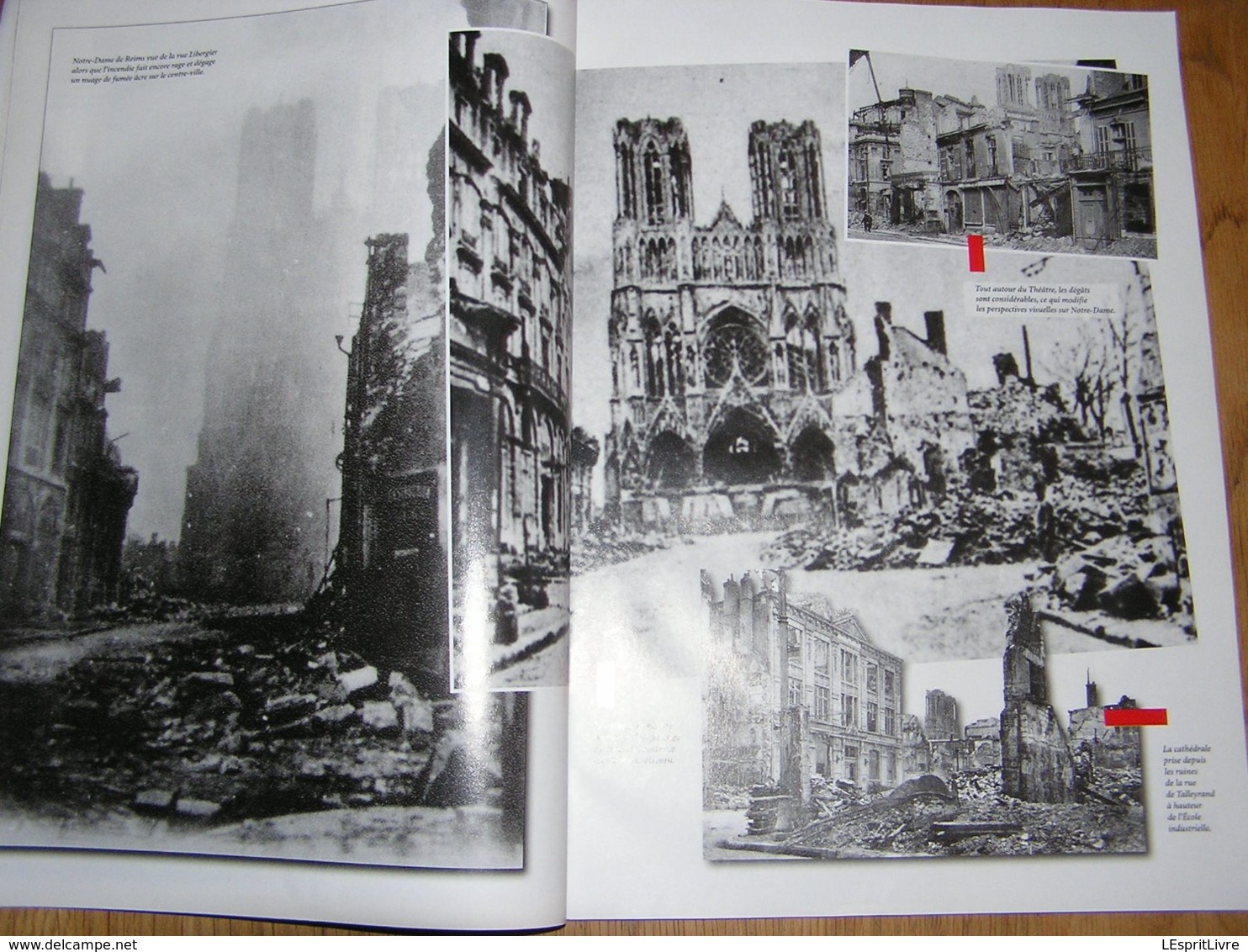 1914 1918 REIMS Ville Martyre Guerre 14 18 France Destruction Ville Bataille Reims Bombardements Cathédrale Quartiers