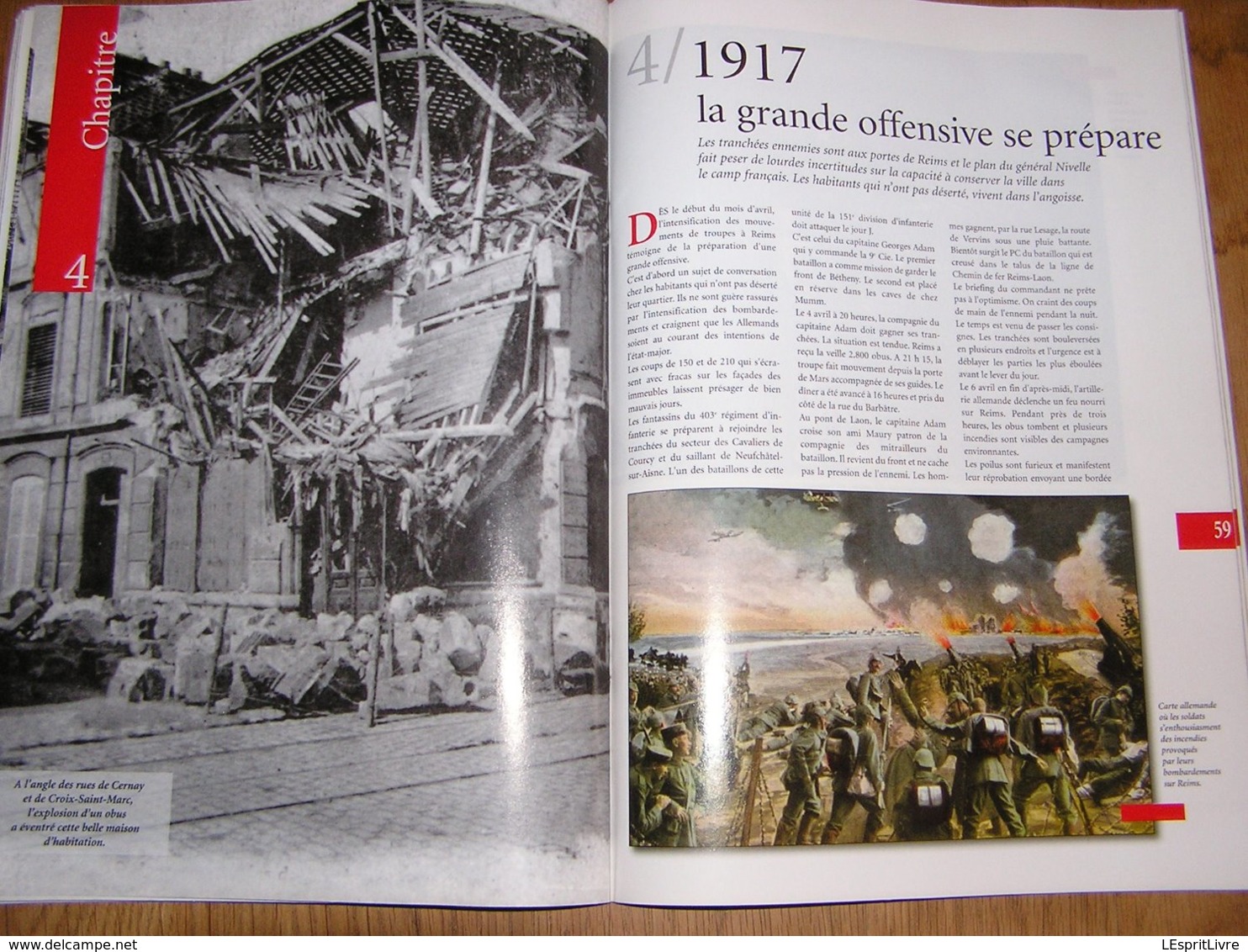 1914 1918 REIMS Ville Martyre Guerre 14 18 France Destruction Ville Bataille Reims Bombardements Cathédrale Quartiers
