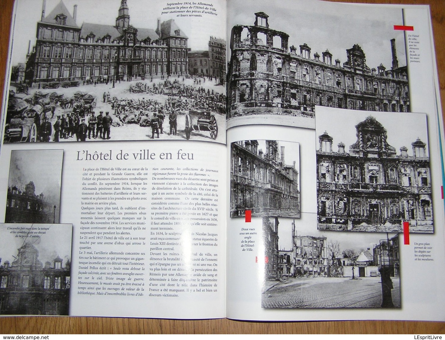 1914 1918 REIMS Ville Martyre Guerre 14 18 France Destruction Ville Bataille Reims Bombardements Cathédrale Quartiers